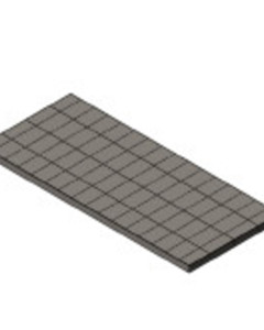 Trench cover@drive wo L-bar w=1200 UV600 G453/180/100FG